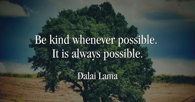 31 Quotes for When Motivation Runs Out image Be kind whenever possible. It is always possible. -Dalai Lama