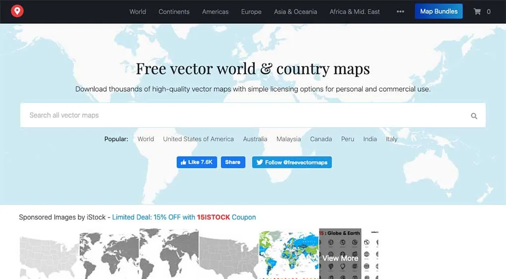 43+ places to get awesome free vector images: Free Vector Maps