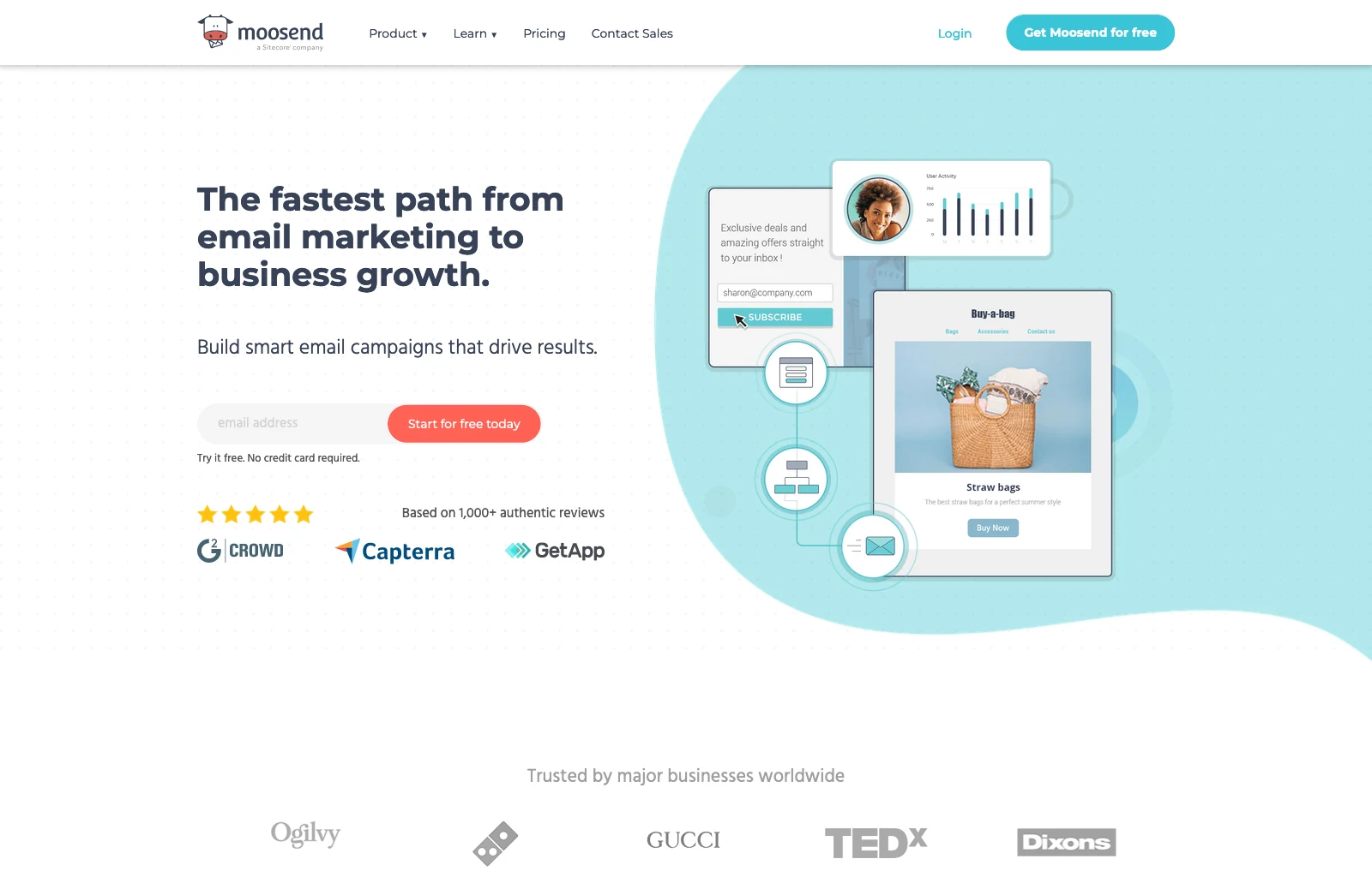Email Platforms for Schools: 7 Options Compared image MooSend