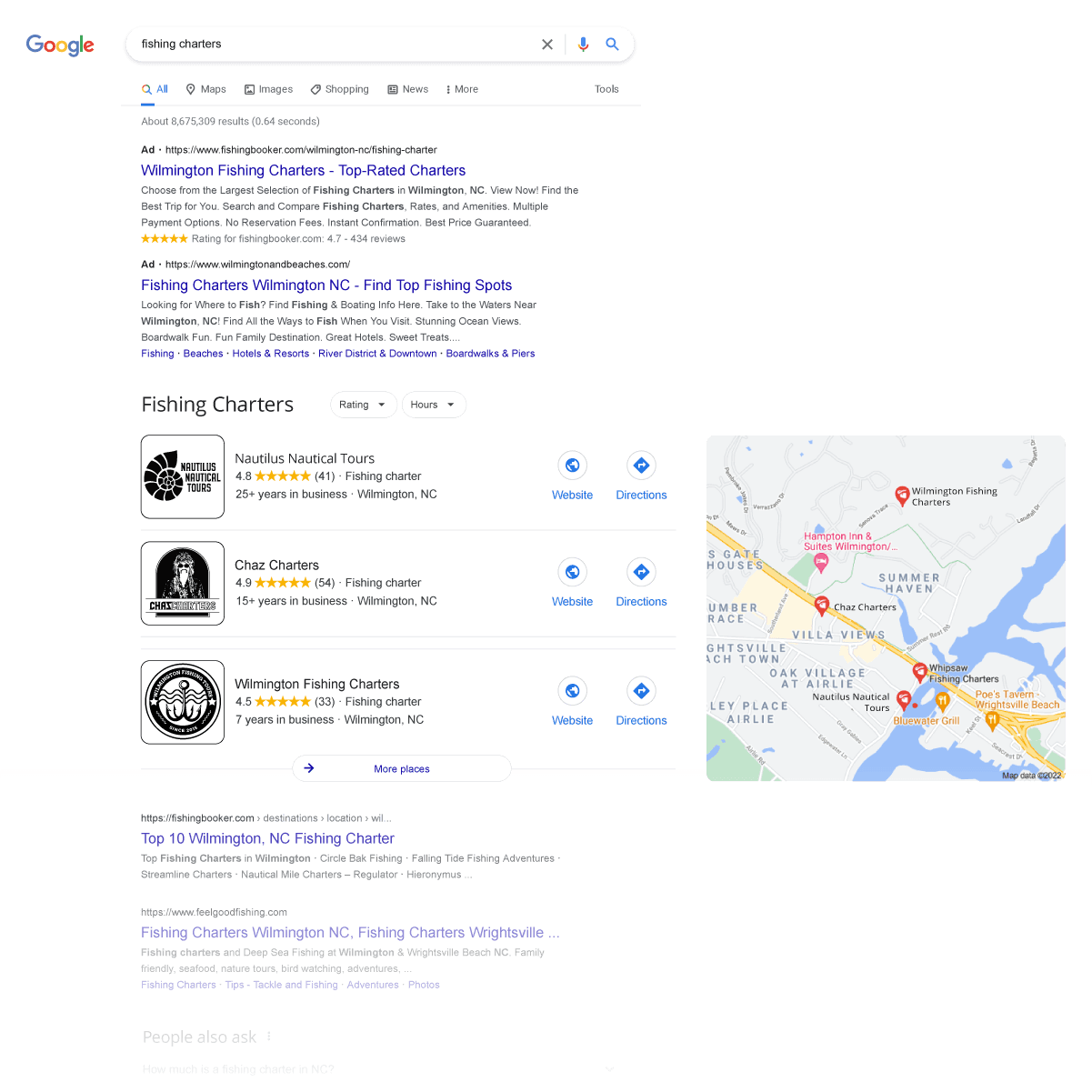 Rural SEO Secrets: Rank Your Small-Town Business Higher image Example of a Google Local Search Results Page