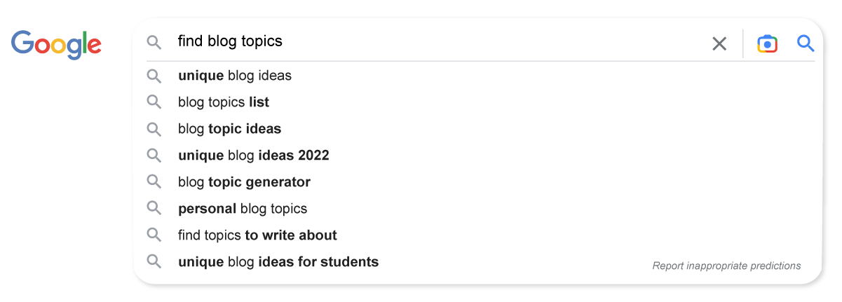 School Blog Keyword Research: A 6-Step Process image Google Suggest