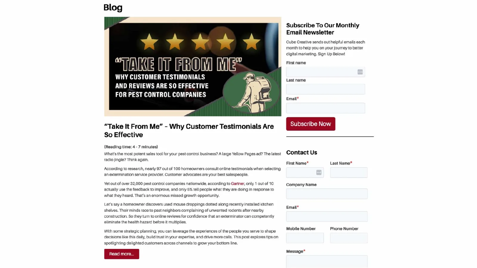 Your Pest Control Website Is Missing These 11 Features image Knowledge is Authority