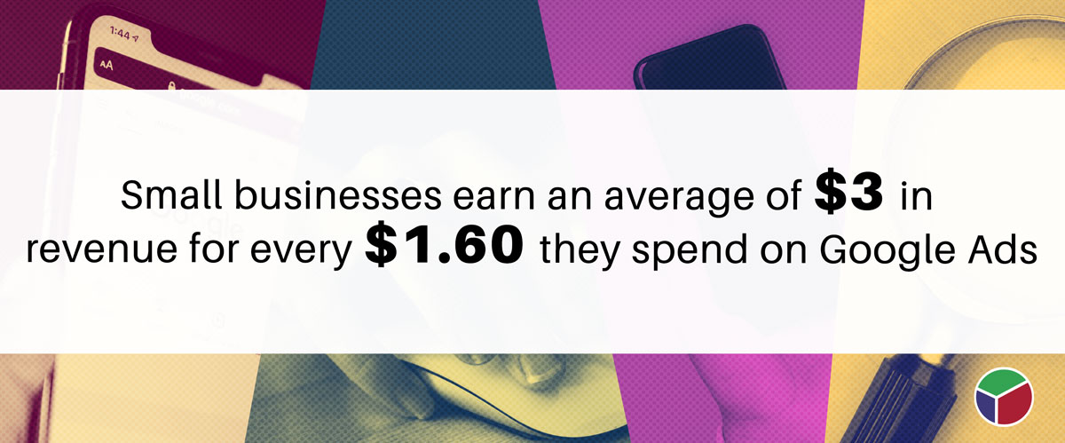 Are Google Ads Worth It? a Look at the Pros & Cons image Small businesses earn an average of $3 in revenue for every $1.60 they spend on Google Ads.