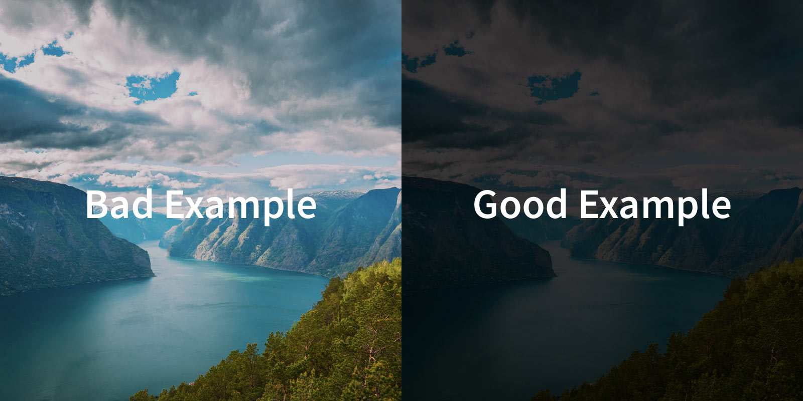 Color and Website: Real Examples From Real Businesses image Avoid having text that couldn’t pass accessibility guidelines