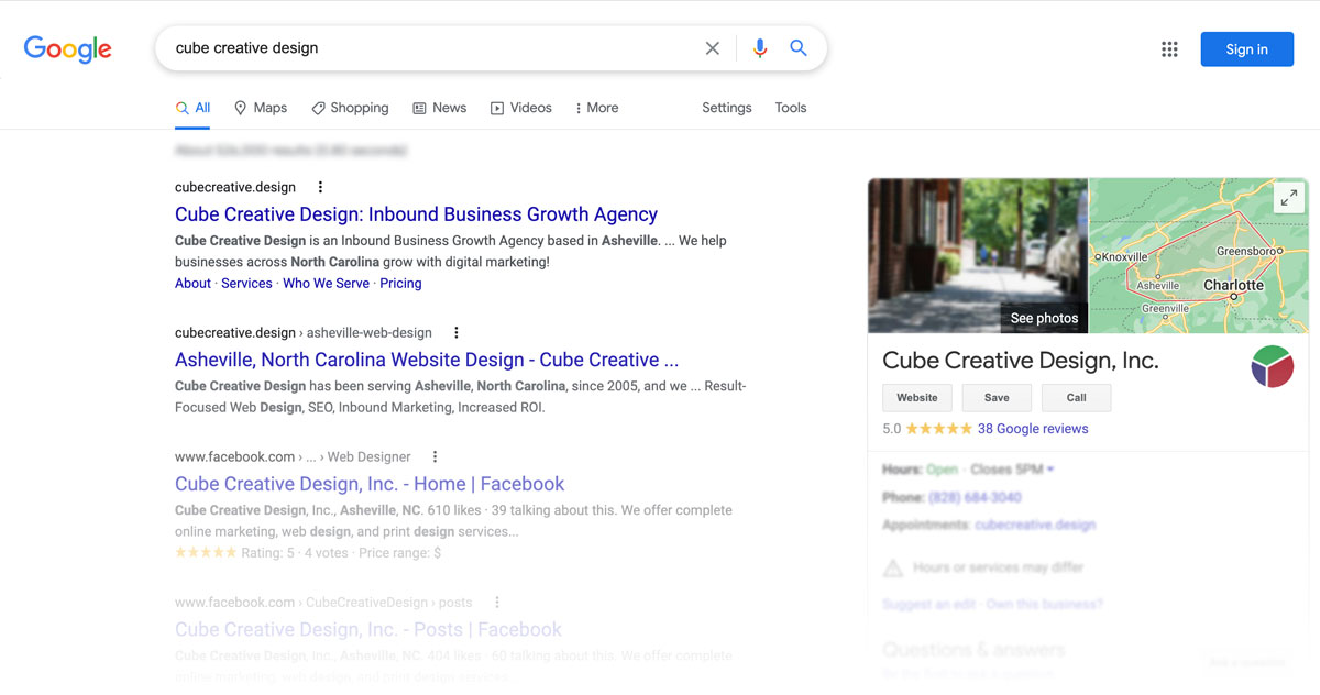 Complete Guide to the 3 Types of SEO | Cube Creative image How to Get on Page 1 of the SERPs