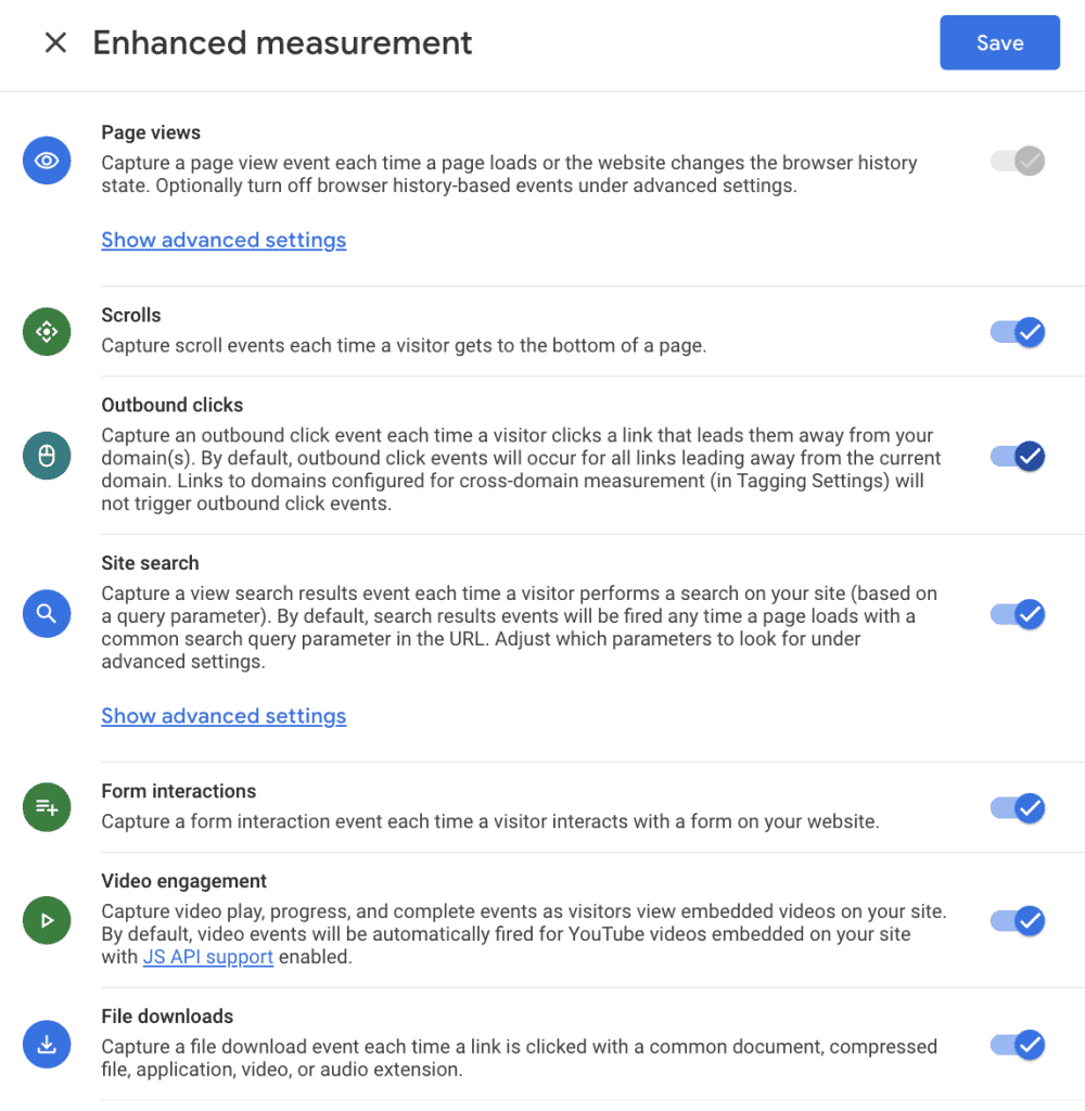 Master Your GA4 Configuration: 5 Key Fixes image Enhanced Measurement configuration