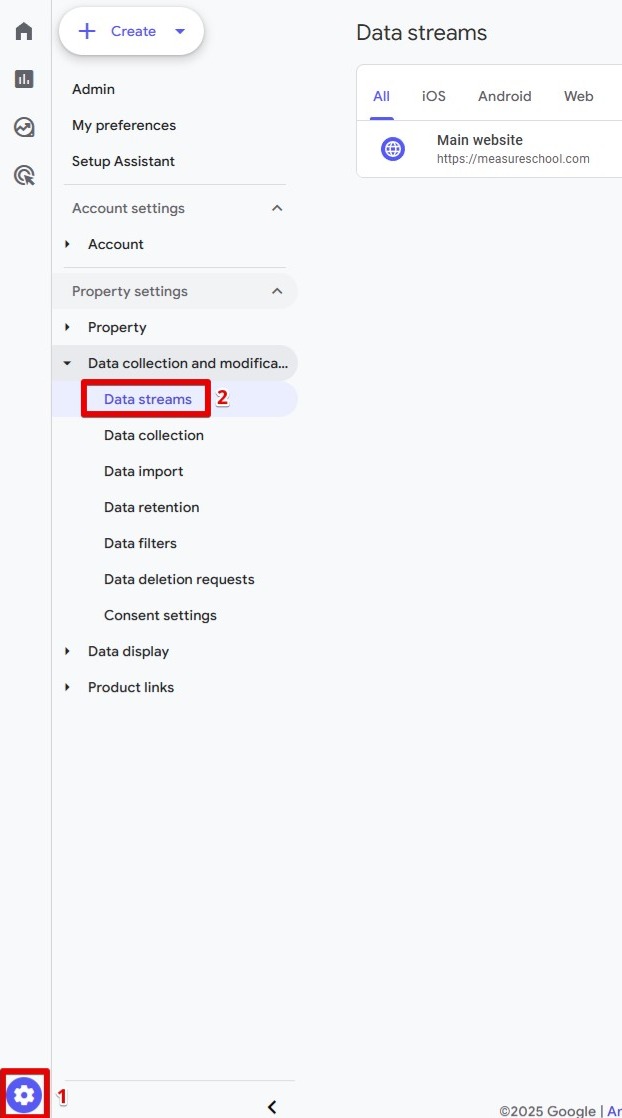 Master Your GA4 Configuration: 5 Key Fixes image Navigating to Google Analytics 4 Data Streams