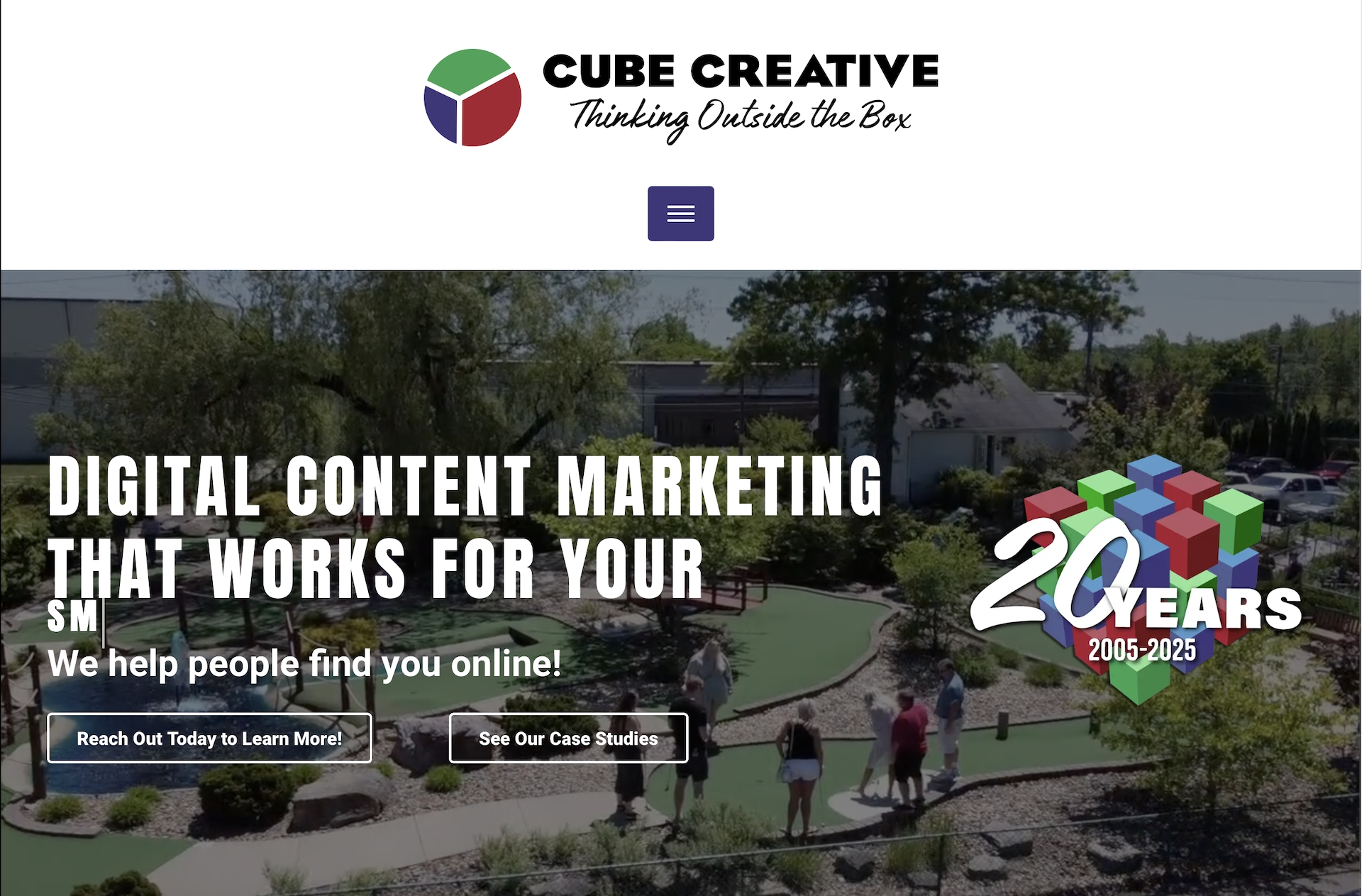 Cube Creative showing how they incorporate accessibility and inclusivity in their responsive website.