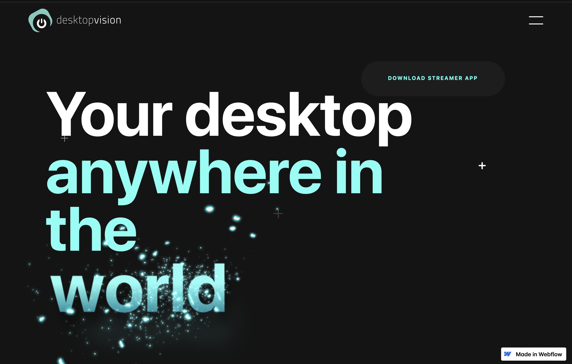 A perfect example of Fluid grid design from Webflow