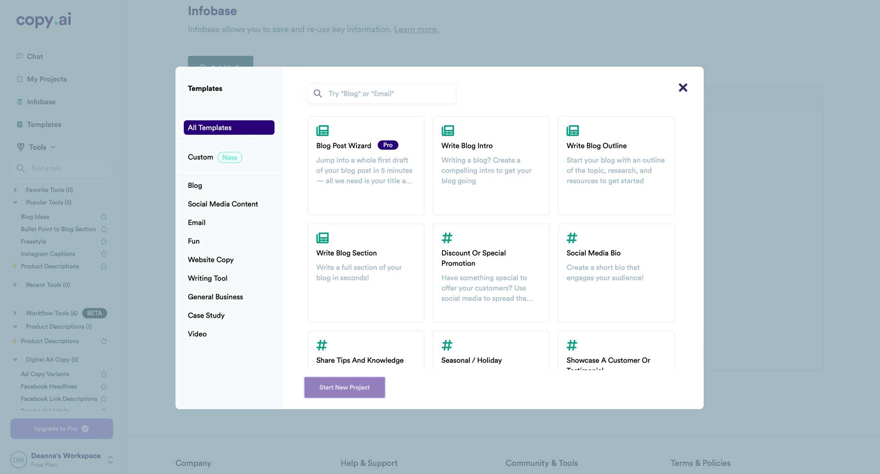 Copy.ai &ndash; The Campaign and Workflow Builder