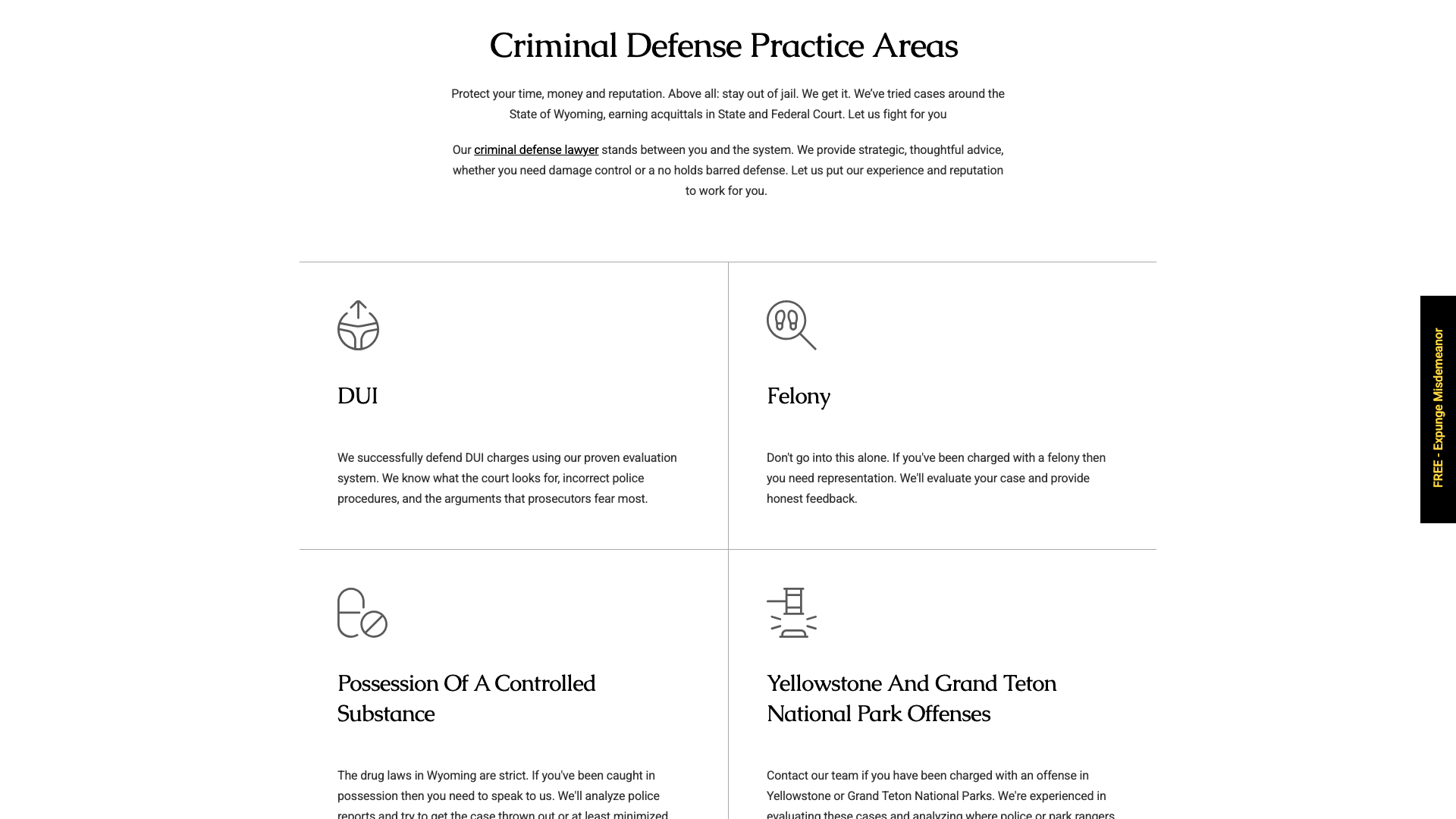 Example of how Freeburg Law uses content grouping