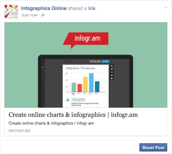 Social Ad Facebook Boosted Post By Infographics Online Social Ad Facebook Boosted Post By Infographics Online