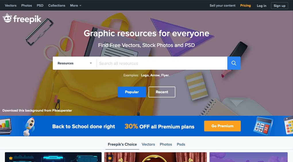 43+ places to get awesome free vector images: Freepik