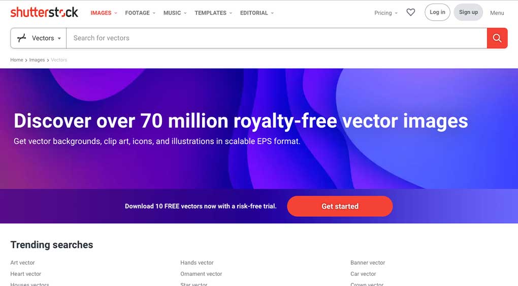 43+ places to get awesome free vector images: Shutterstock