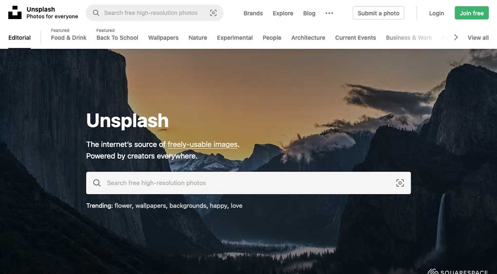 43+ places to get awesome free vector images: Unsplash