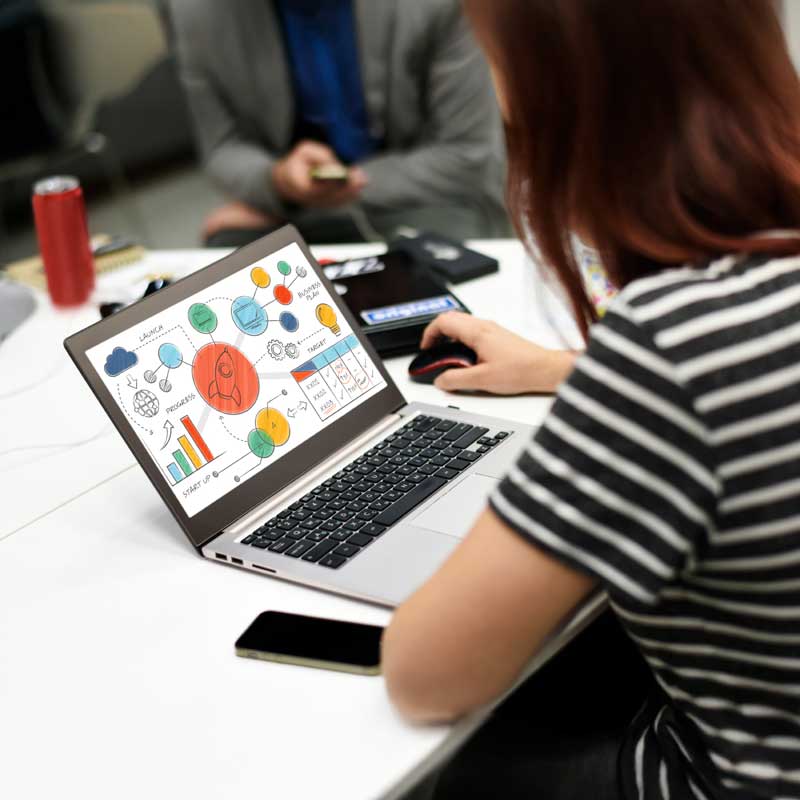 Person using computer
